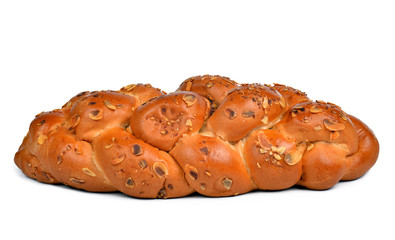 fruit cake  isolated on white background