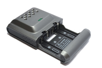 gray charger on white