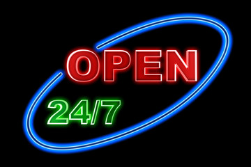 Neon Open sign