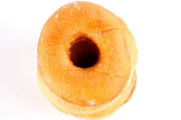 Obraz na płótnie Canvas słodki donut samodzielnie na białym tle