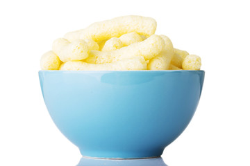 Crunchy corn snacks