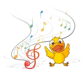 Fotobehang The singing chick © GraphicsRF
