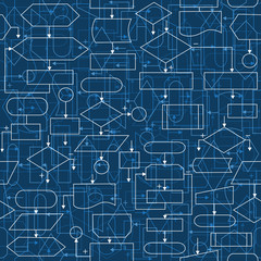 Flowchart diagrams background