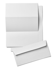 leaflet letter business card white blank paper template