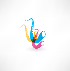 Obraz premium saxophone icon