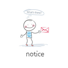 Notice . Illustration