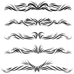 Dekorative Ornamente und Tribal