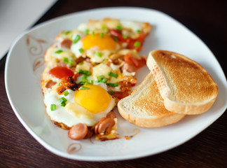 Close-up Fried Eggs