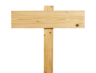 blank wooden signboard