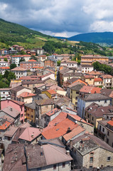 Naklejka na ściany i meble Panoramiczny widok z Bardi. Emilia-Romania. Włochy.