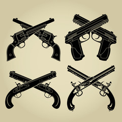 Evolution of Firearms, Crossed Silhouettes