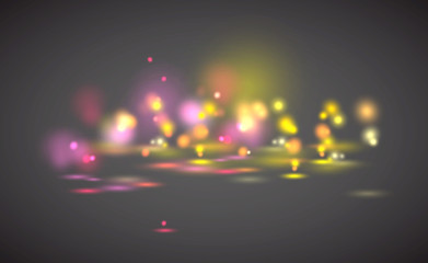 Abstract blurred lights. Vector design.