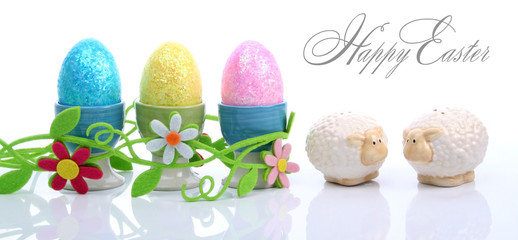 Happy Easter decoration - obrazy, fototapety, plakaty