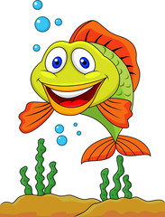 Cute fish cartoon