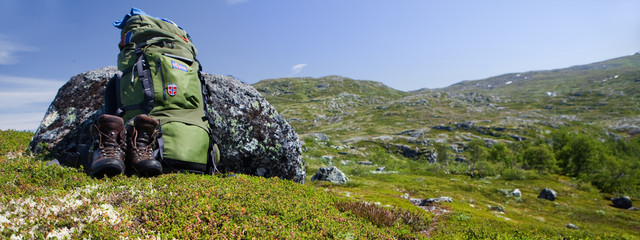 Hiking and Trekking Banner