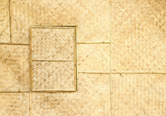 woven window panel and wall