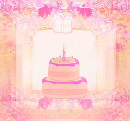 Happy Birthday Card - raster illustration