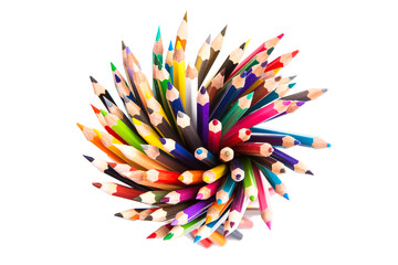 Colour pencils isolated
