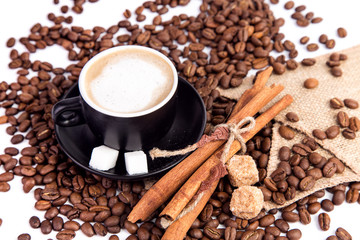 Cup of coffee. Coffee break concept.
