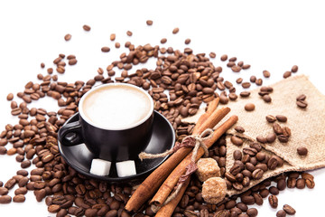 Cup of coffee. Coffee break concept.