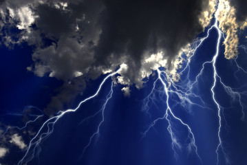 Fototapeta na wymiar Lightning Storm