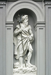 Sculpture of Neptune in Bergen, Norway