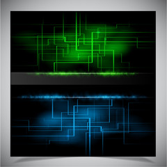 Smooth colorful abstract techno background