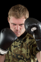 young man in boxing gloves