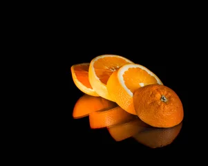 Printed roller blinds Slices of fruit Orange