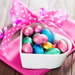 Bunte Schokoladeneier