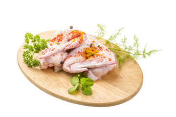 Uncoocked chicken