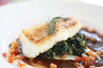 steack fish ,Fillet of snow fish