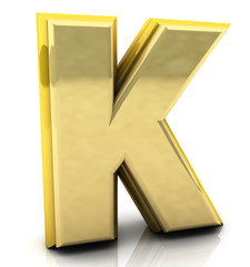 3d rendering of the letter k