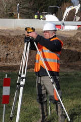 Man surveying site