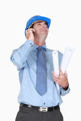 Architect on the phone