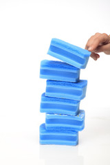 Sponge on a white background