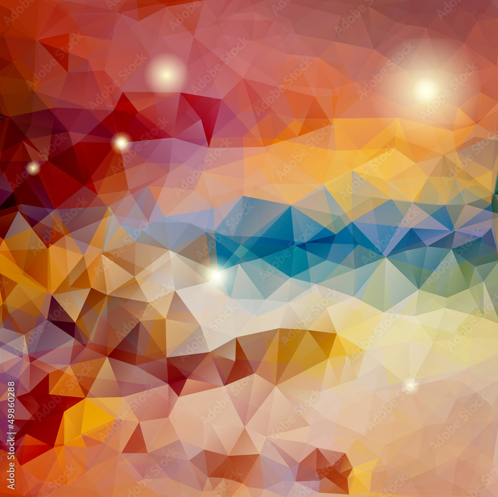 Aufkleber abstract triangle background