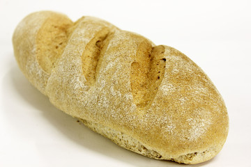 Bread on a white background