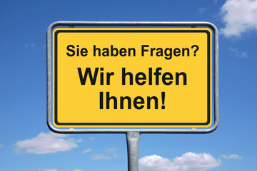 Sie haben Fragen? Wir helfen Ihnen!