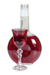 Red wine of glasses