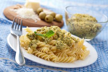 pasta with olive tapenade