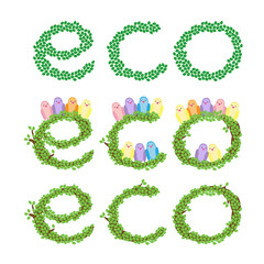 Eco green leaves tree