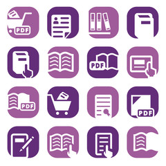 color books icons set