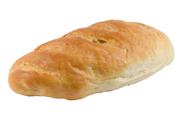 Loaf bread isolated on white