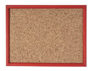 Fototapeta premium Cork board red frame background