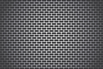 pattern-metal sheet-oval shape-black&silver