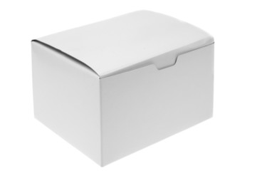 blank white carton box