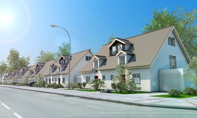 Wohnsiedlung im Frühling © Magdalena Fischer