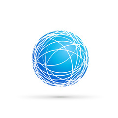 Vector Blue Globe Background