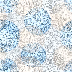 Printed roller blinds Circles abstract seamless pattern